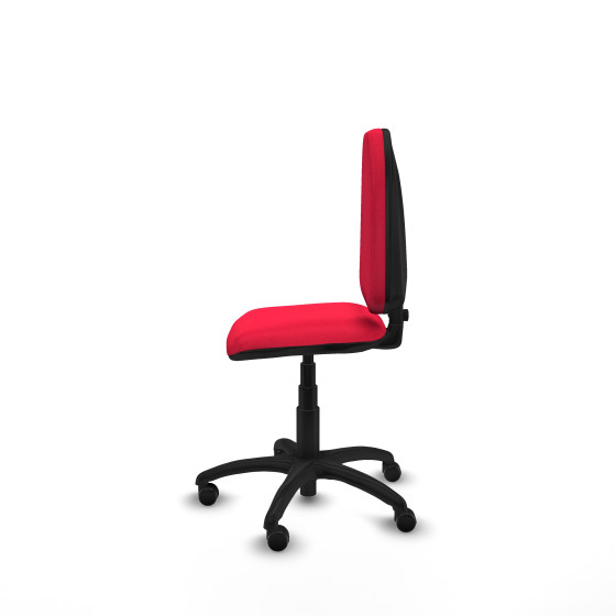 Aýna CP bali rojo sin brazos base poliamida ruedas engomadas 50mm