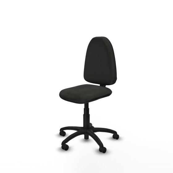 Aýna CP bali negro sin brazos base poliamida ruedas engomadas 50mm