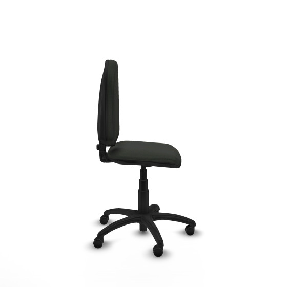 Aýna CP bali negro sin brazos base poliamida ruedas engomadas 50mm