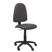 Silla Aýna similpiel gris oscuro