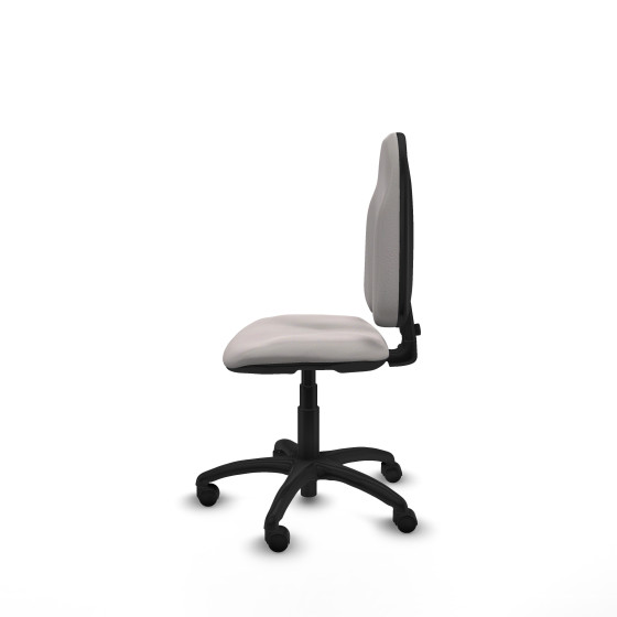 Algarra CP similpiel blanco  base poliamida ruedas nailon 50mm