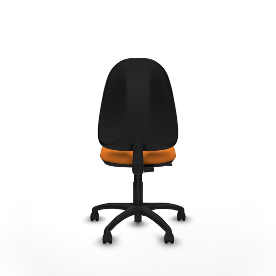 Algarra CP similpiel naranja  base poliamida ruedas nailon 50mm