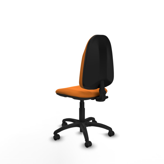 Algarra CP similpiel naranja  base poliamida ruedas engomadas 50mm