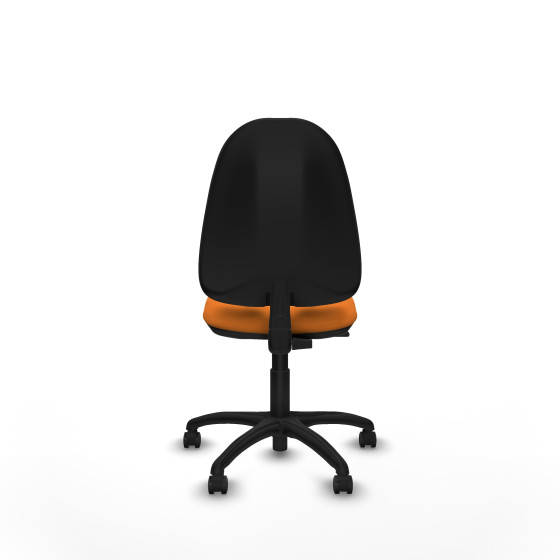 Algarra CP similpiel naranja  base poliamida ruedas engomadas 50mm