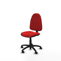 Algarra CP similpiel rojo  base poliamida ruedas engomadas 50mm