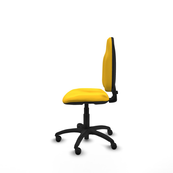Algarra CP similpiel amarillo  base poliamida ruedas autofrenantes 50mm