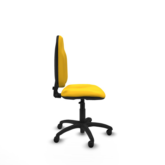 Algarra CP similpiel amarillo  base poliamida ruedas autofrenantes 50mm