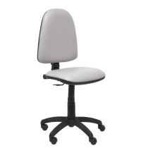 Silla Aýna similpiel gris claro