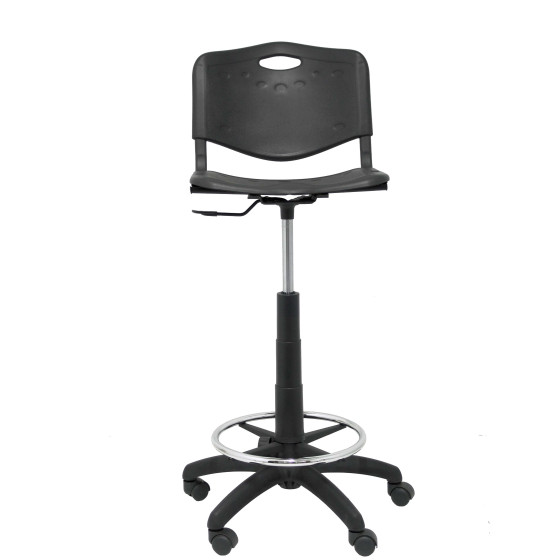 Taburete Robledo PVC negro