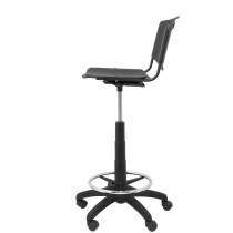 Taburete Robledo PVC negro