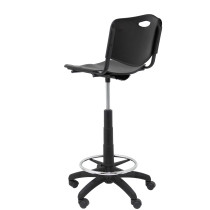 Taburete Robledo PVC negro