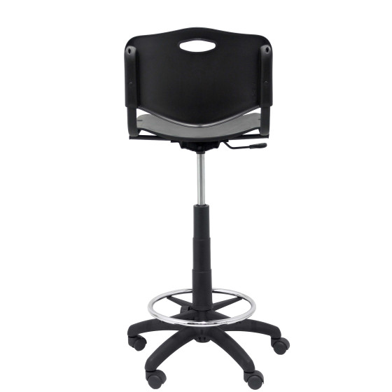 Taburete Robledo PVC negro
