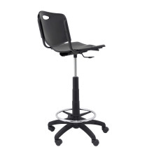 Taburete Robledo PVC negro