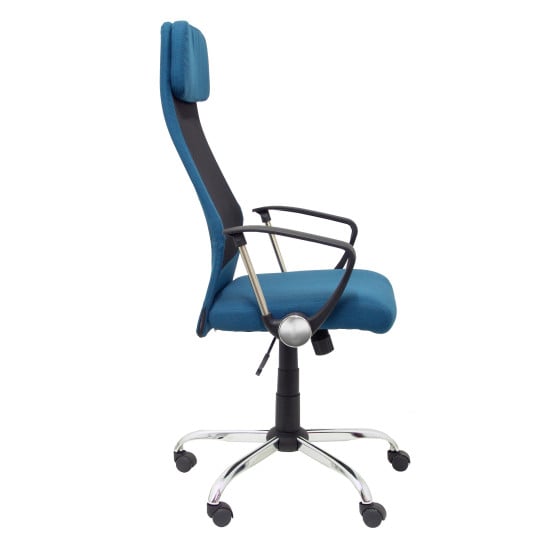 Silla Esteras tela turquesa
