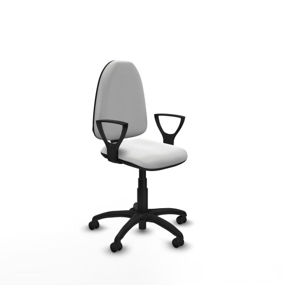 Aýna CP bali blanco brazos fijos base poliamida ruedas engomadas 50mm