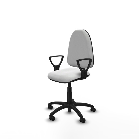 Aýna CP bali blanco brazos fijos base poliamida ruedas engomadas 50mm