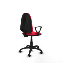 Aýna CP bali rojo brazos fijos base poliamida ruedas engomadas 50mm