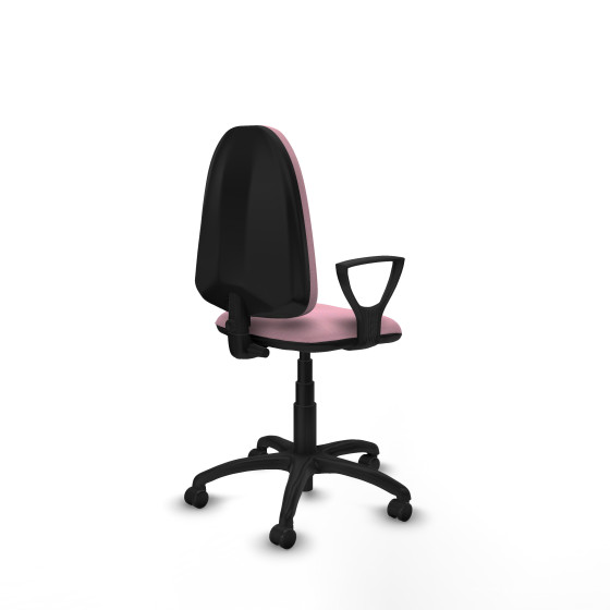 Aýna CP bali rosa brazos fijos base poliamida ruedas engomadas 50mm