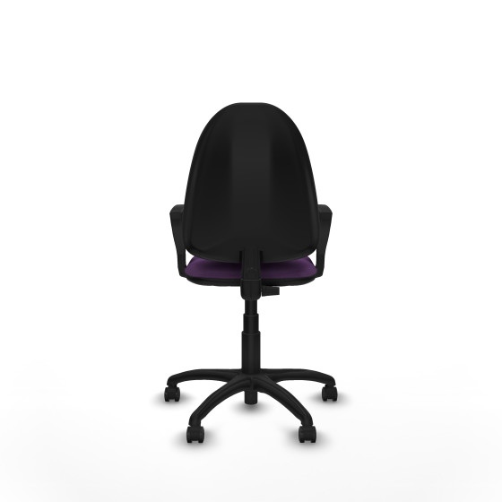 Aýna CP bali morado brazos fijos base poliamida ruedas engomadas 50mm