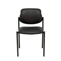 Silla fija Styl similpiel negro chasis negro