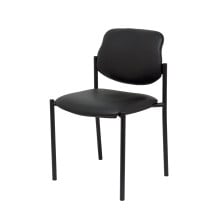 Silla fija Styl similpiel negro chasis negro