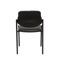 Silla fija Styl similpiel negro chasis negro