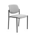 Silla fija Styl similpiel gris chasis negro