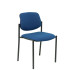 Silla fija Styl bali azul marino chasis negro