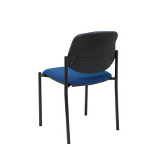 Silla fija Styl bali azul marino chasis negro
