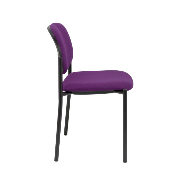 Silla fija Styl bali morado chasis negro