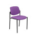 Silla fija Styl bali lila chasis negro