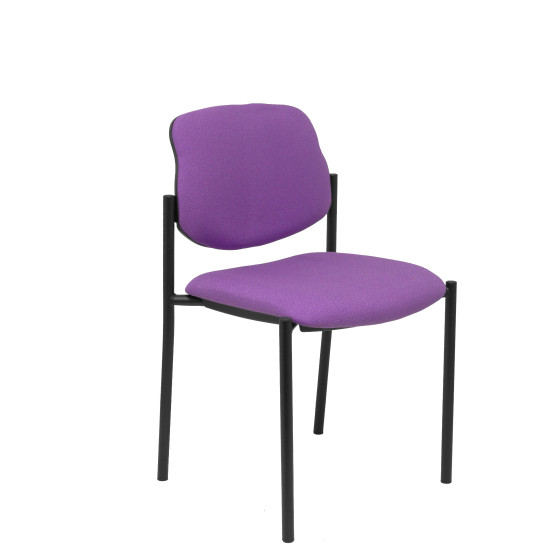 Silla fija Styl bali lila chasis negro