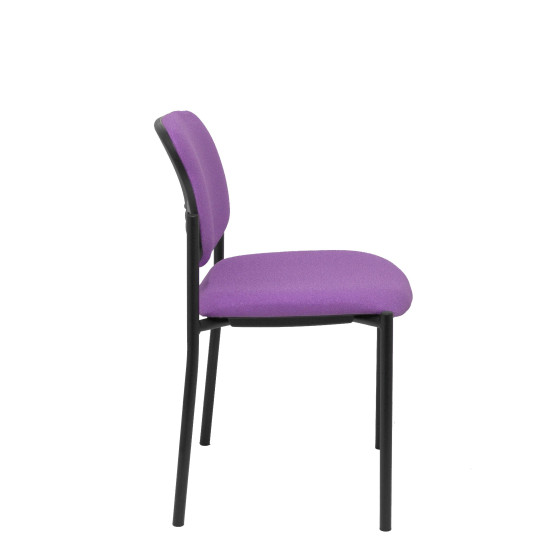 Silla fija Styl bali lila chasis negro