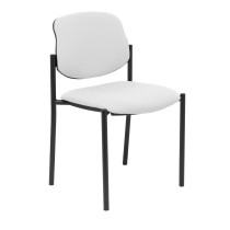 Silla fija Styl bali blanco chasis negro