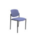Silla fija Styl bali azul claro chasis negro