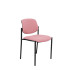 Silla fija Styl bali rosa chasis negro