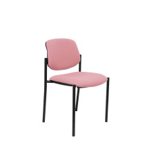 Silla fija Styl bali rosa chasis negro