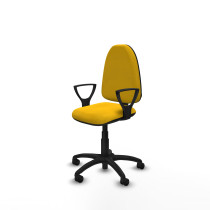 Aýna CP bali amarillo brazos fijos base poliamida ruedas nailon 50mm