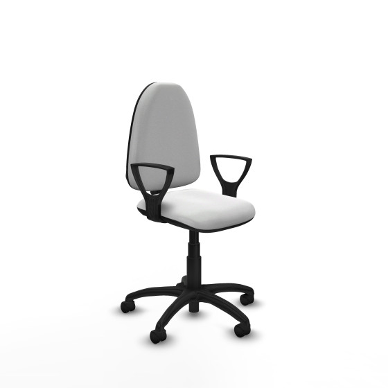 Aýna CP bali blanco brazos fijos base poliamida ruedas nailon 50mm