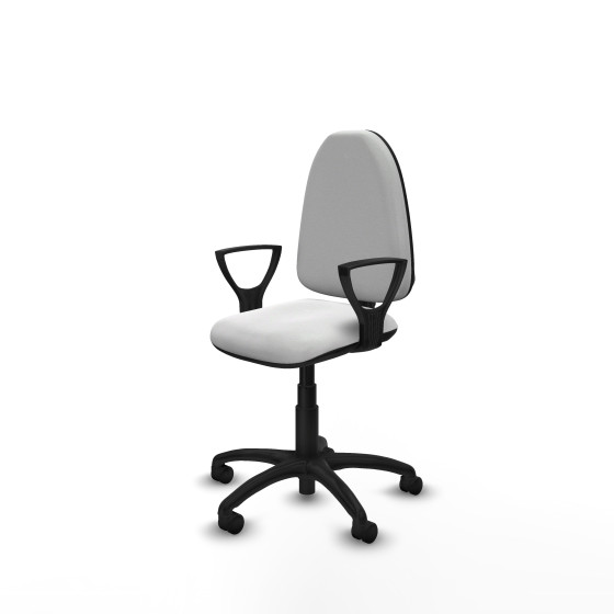 Aýna CP bali blanco brazos fijos base poliamida ruedas nailon 50mm