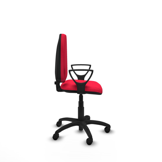 Aýna CP bali rojo brazos fijos base poliamida ruedas nailon 50mm