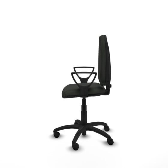Aýna CP bali negro brazos fijos base poliamida ruedas nailon 50mm
