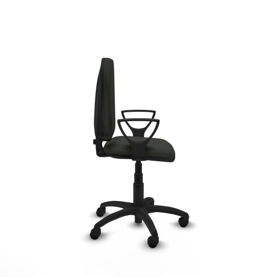 Aýna CP bali negro brazos fijos base poliamida ruedas nailon 50mm