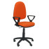 Silla Aýna bali naranja oscuro con brazos