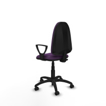 Aýna CP bali morado brazos fijos base poliamida ruedas autofrenantes 50mm