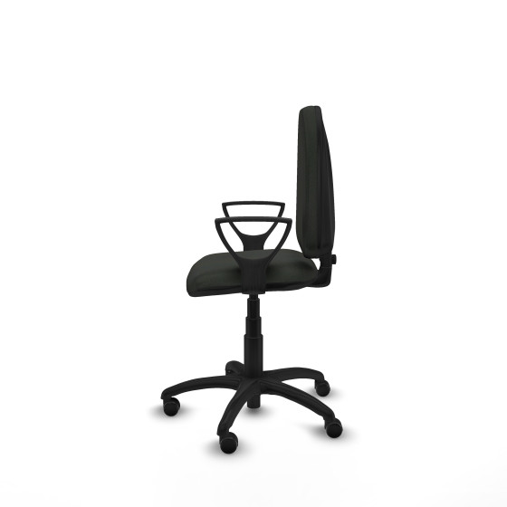 Aýna CP bali negro brazos fijos base poliamida ruedas autofrenantes 50mm