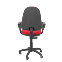 Silla Aýna bali rojo brazos fijos ruedas de parqué