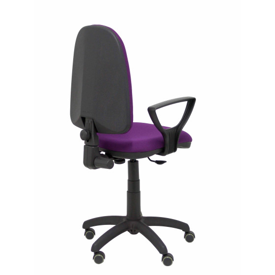 Silla Aýna bali morado brazos fijos ruedas de parqué