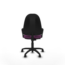 Algarra CP similpiel morado brazos fijos base poliamida ruedas nailon 50mm