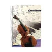 Cuaderno Música PACSA Folio 16 Pentagramas x20 Hojas